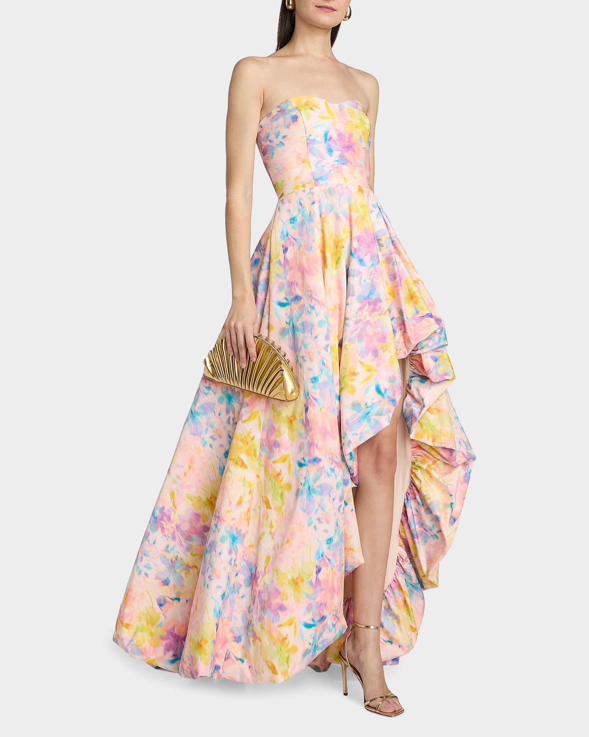 As It May Ava Floral Faille High-Low Gown | Thumbnail 7 As It May Ava Floral Faille High-Low Gown | Thumbnail 7