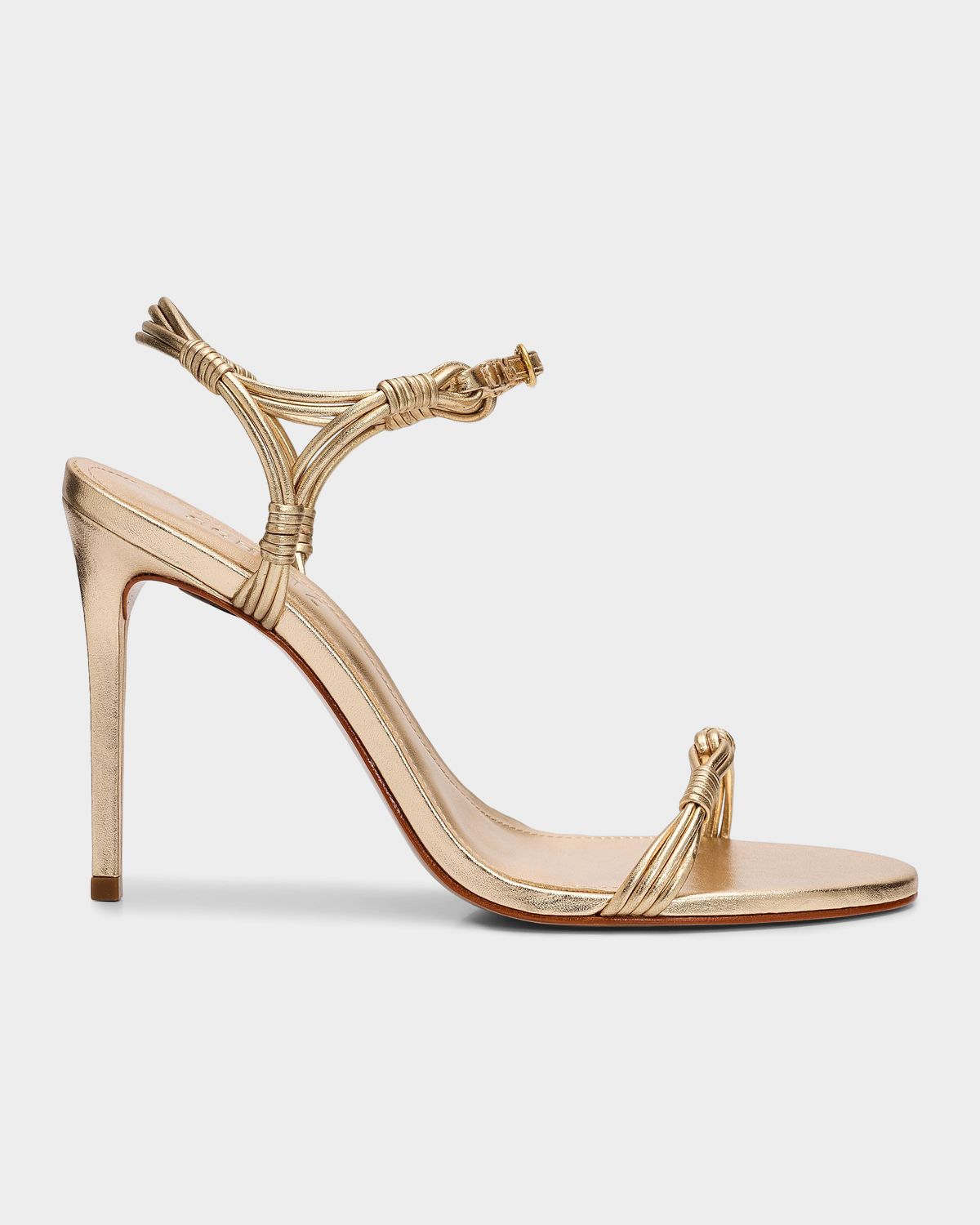 Schutz Nara 100MM Strappy Leather Stiletto Sandals