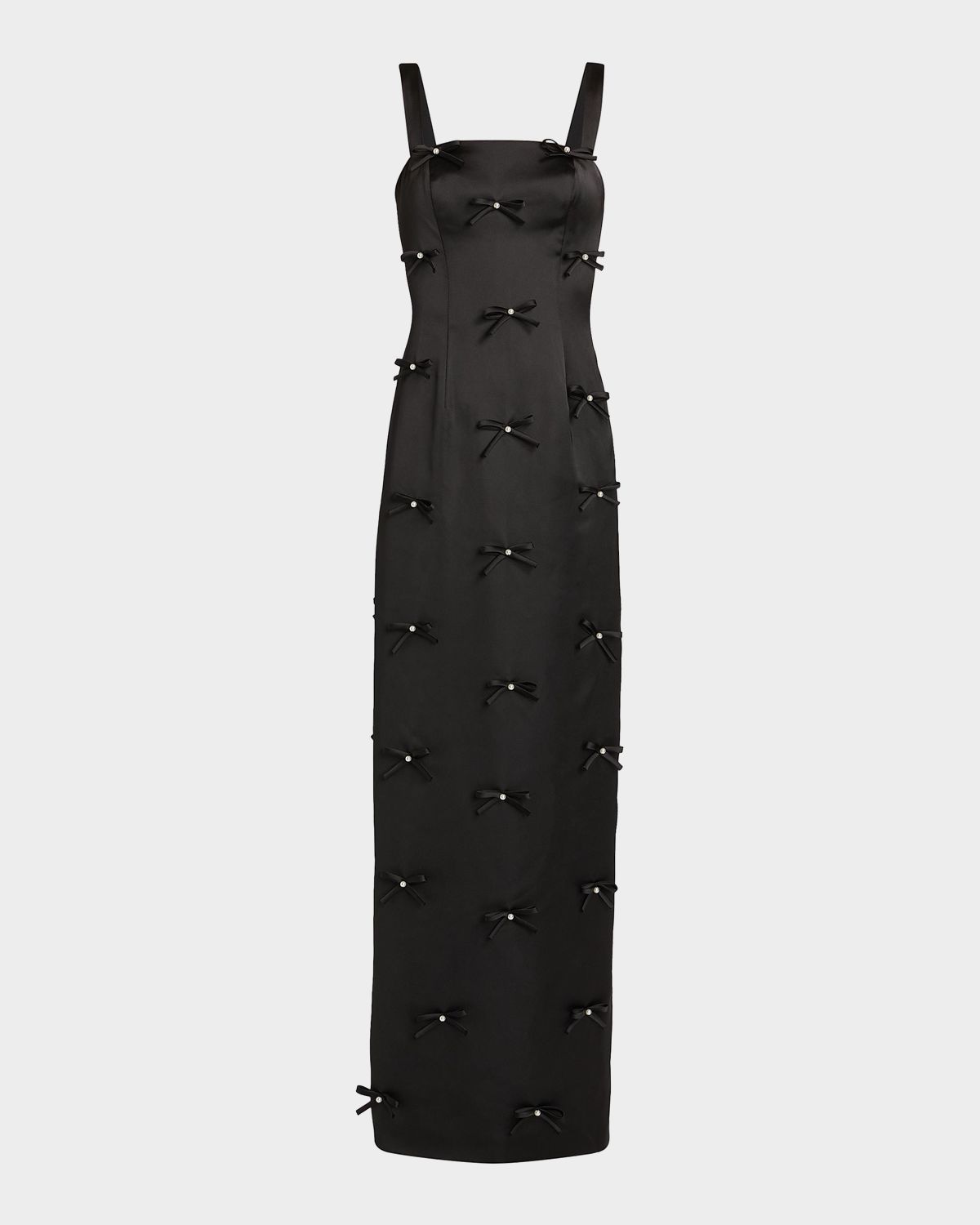As It May Amora Embellished Bow Satin Gown