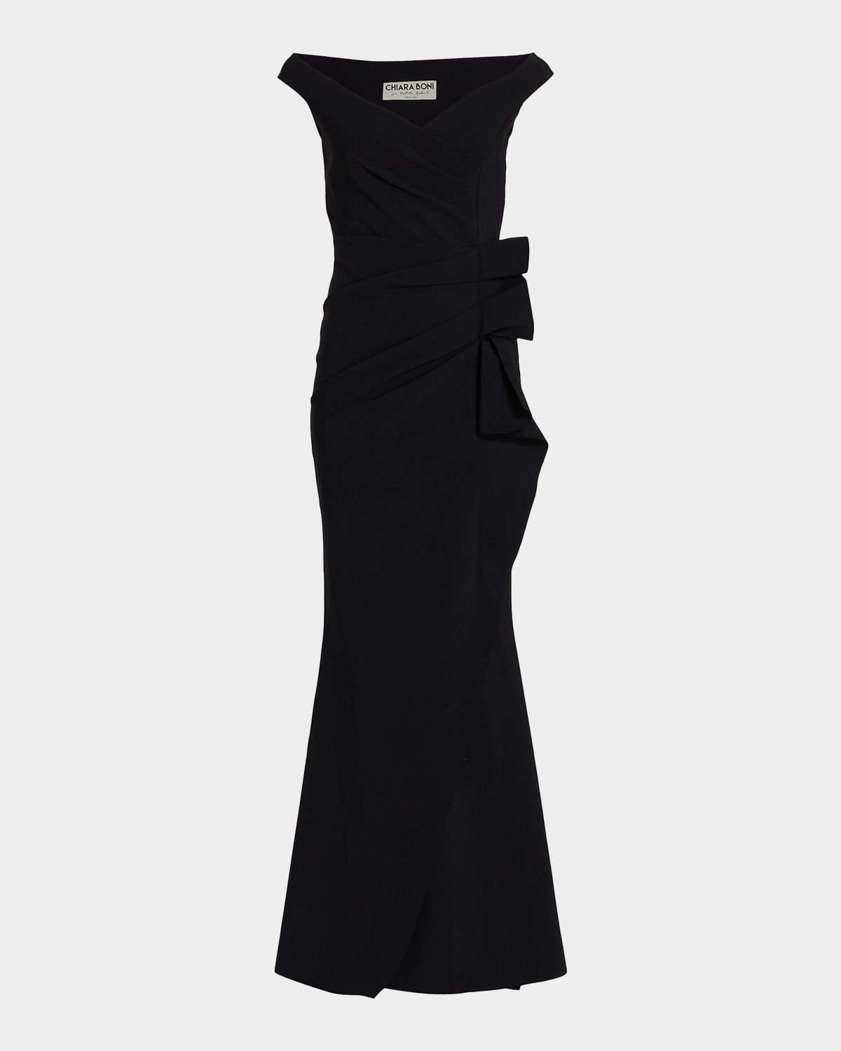 Chiara Boni La Petite Robe Silveria Ruffle Peplum Maxi Gown