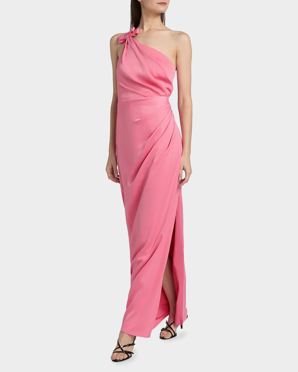 As It May Alexis Crepe One-Shoulder Gown