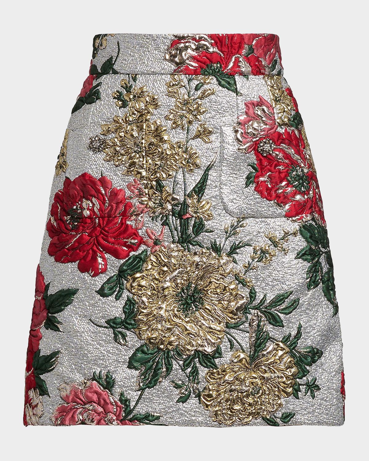 Dolce & Gabbana Floral Matelassé Jacquard Mini Skirt | Thumbnail 7 Dolce & Gabbana Floral Matelassé Jacquard Mini Skirt | Thumbnail 7