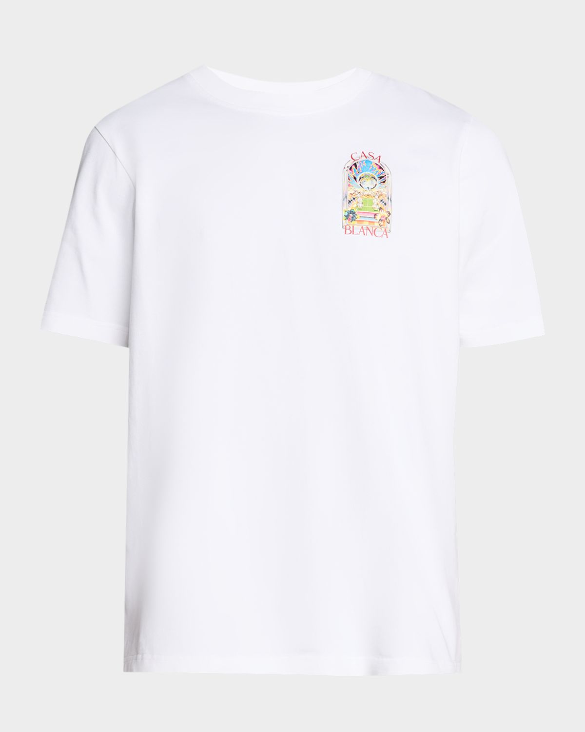 CASABLANCA Men 's Tennis Landscape Organic Cotton T-Shirt