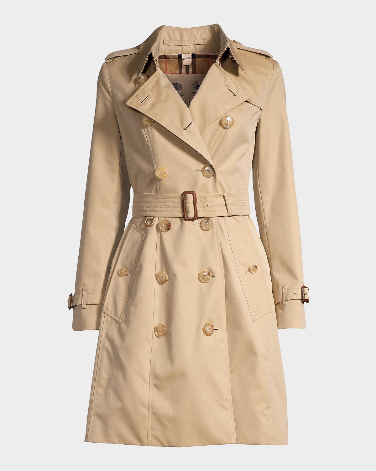 Burberry Chelsea Belted Double-Breasted Trench Coat