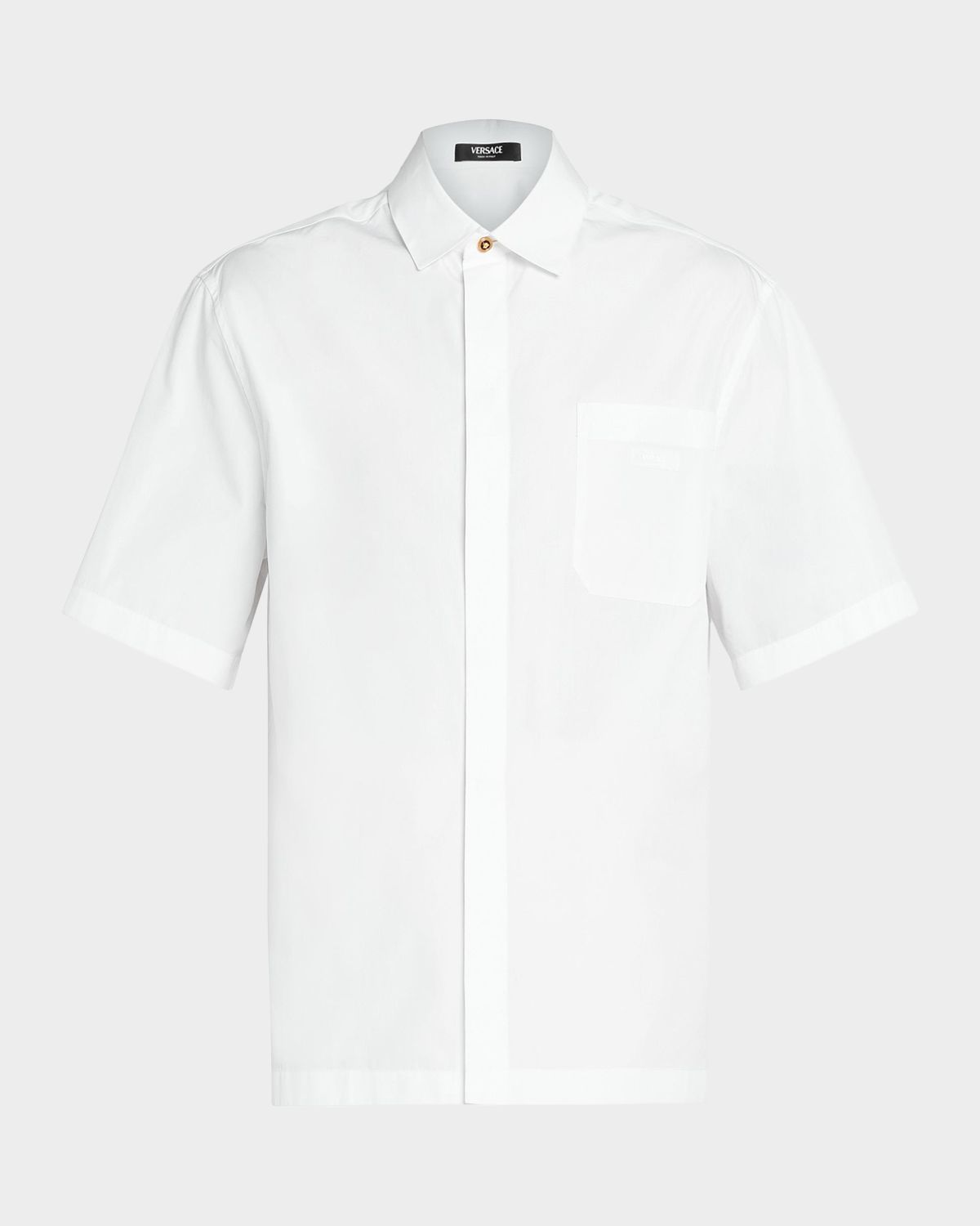 Versace Medusa Cotton Button-Front Shirt