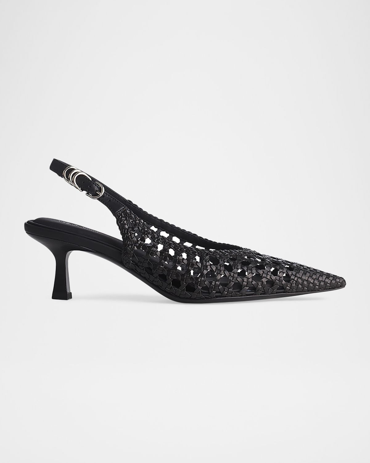 Rag & Bone 55mm Brynn Woven Leather Slingback Pumps | Thumbnail 5