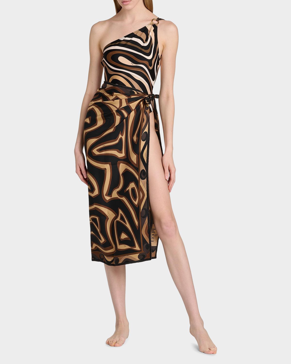 Pucci Passepartout Silk Twill Foulard Scarf | Thumbnail 6