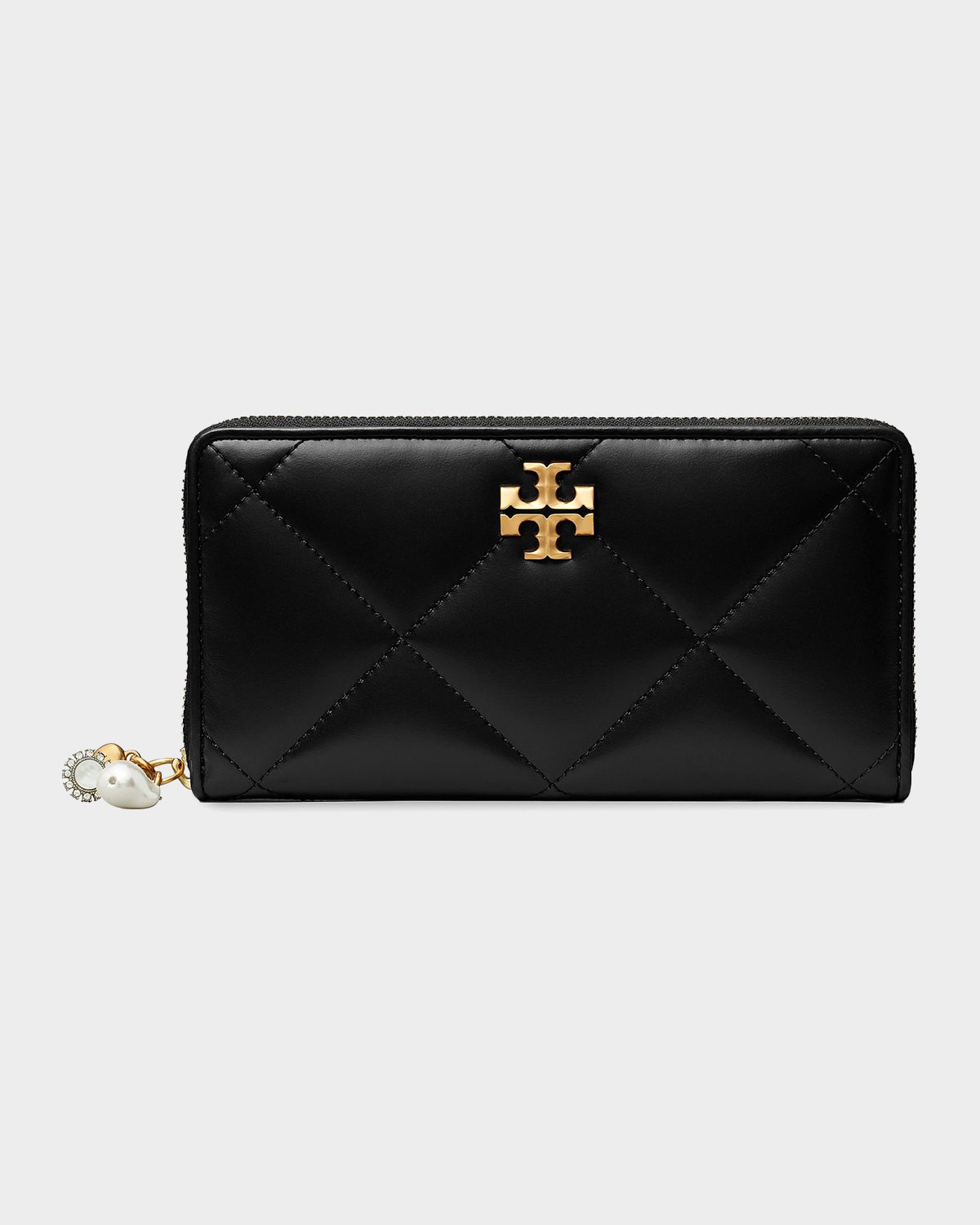 Tory Burch Kira Embellished Leather Continental Wallet