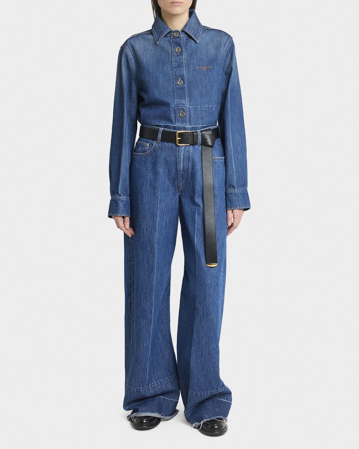 Givenchy Raw Edge Released Hem Wide-Leg Jeans | Thumbnail 5 Givenchy Raw Edge Released Hem Wide-Leg Jeans | Thumbnail 5