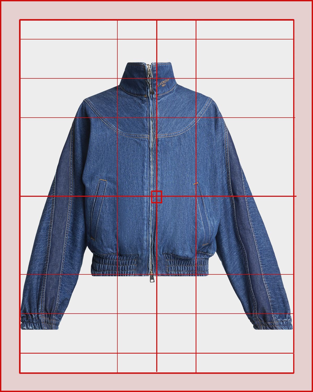 Givenchy Paneled Denim Bomber Jacket - Women's Clothing