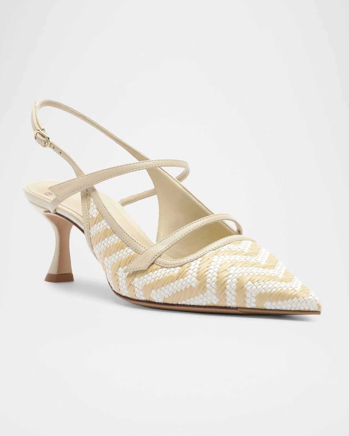 Alexandre Birman 60mm Tita Raffia Zig-Zag Pumps