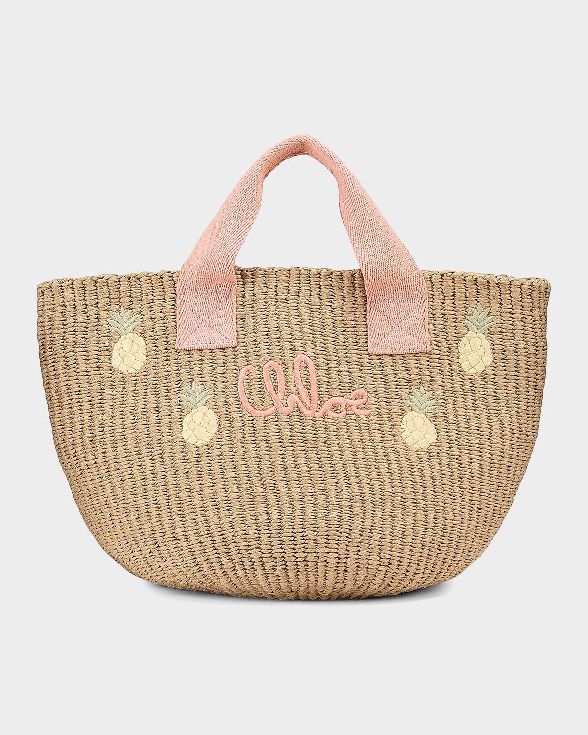Chloe Girl 's Logo-Embroidered Tote Bag