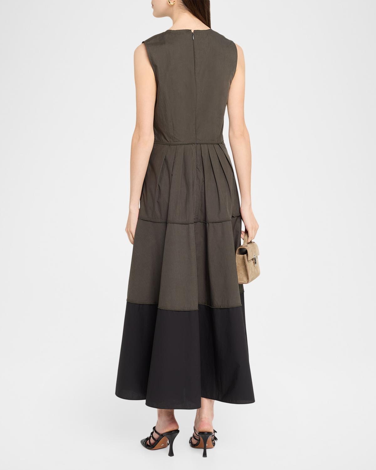 Proenza Schouler White Label Kailey Tiered Poplin Maxi Dress | Thumbnail 3