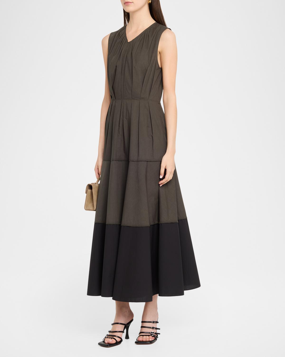 Proenza Schouler White Label Kailey Tiered Poplin Maxi Dress | Thumbnail 4