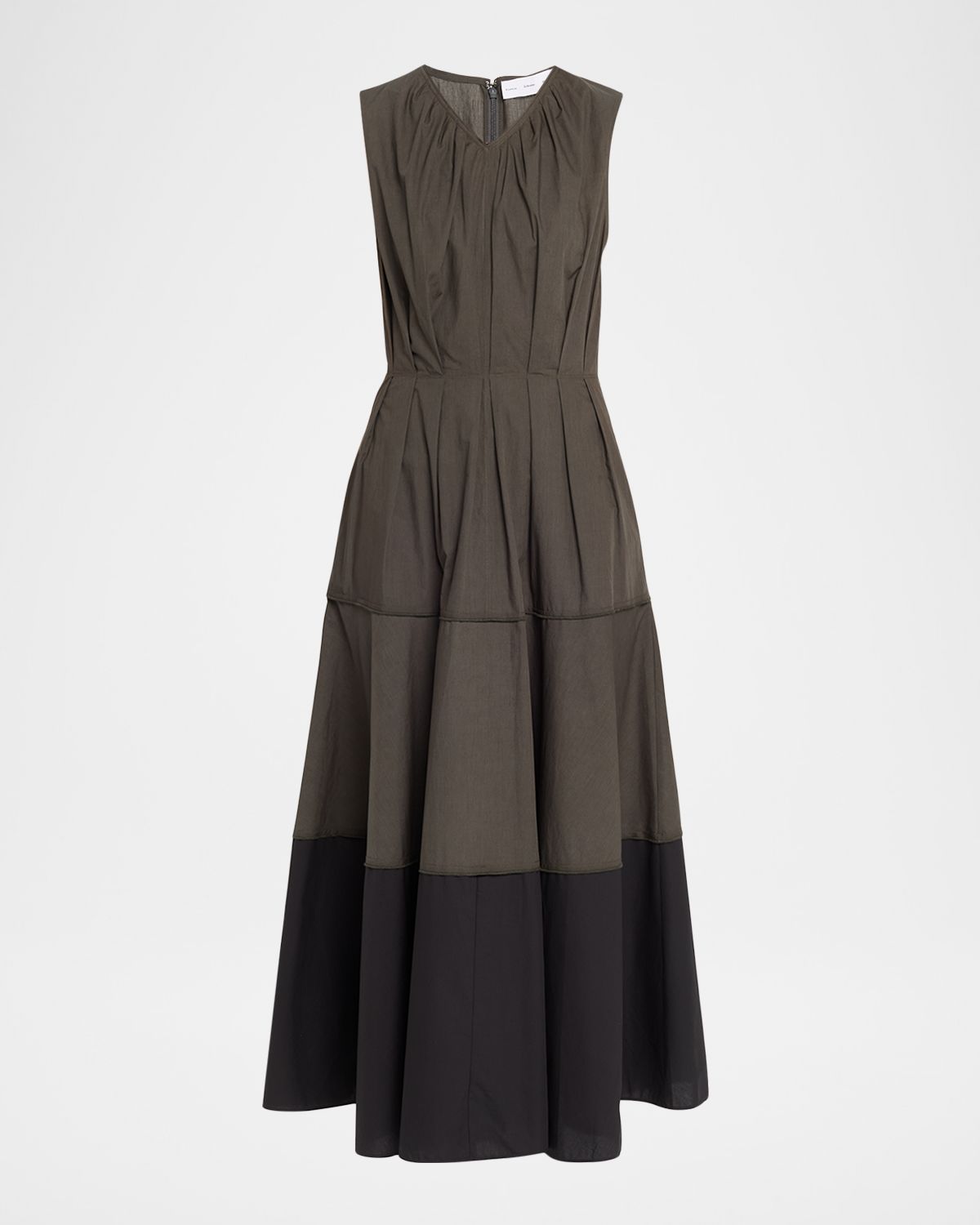Proenza Schouler White Label Kailey Tiered Poplin Maxi Dress | Thumbnail 5 Proenza Schouler White Label Kailey Tiered Poplin Maxi Dress | Thumbnail 5