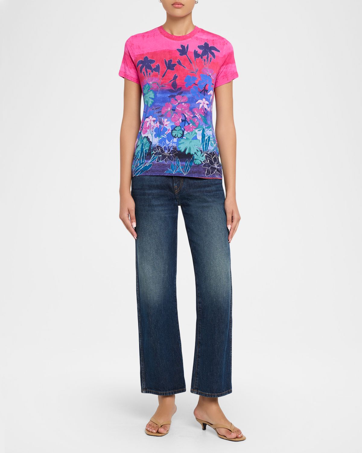 Johnny Was The Janie Favorite Ombre Floral Tee