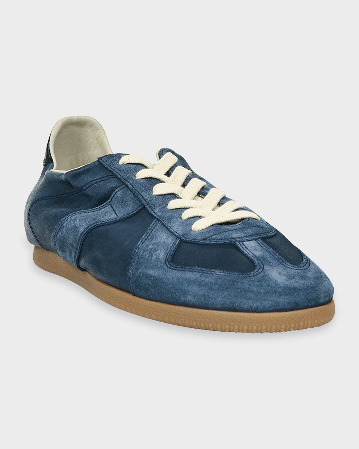 Maison Margiela Men 's Replica Napa Leather and Suede Low-Top Sneakers | Thumbnail 2 Maison Margiela Men 's Replica Napa Leather and Suede Low-Top Sneakers | Thumbnail 2