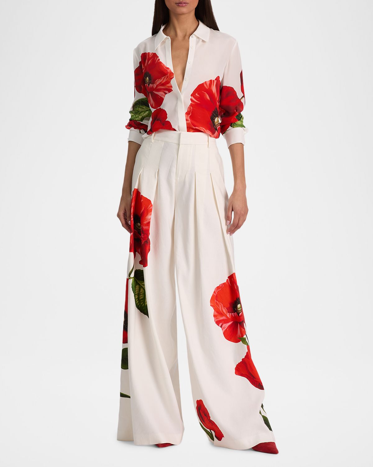 ALICE + OLIVIA Willa Placket Top | Thumbnail 5