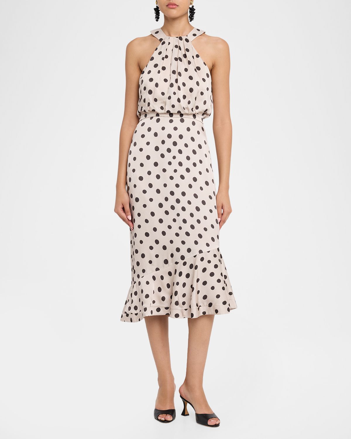 Saloni Ruby Polka-Dot Midi Dress | Thumbnail 5 Saloni Ruby Polka-Dot Midi Dress | Thumbnail 5