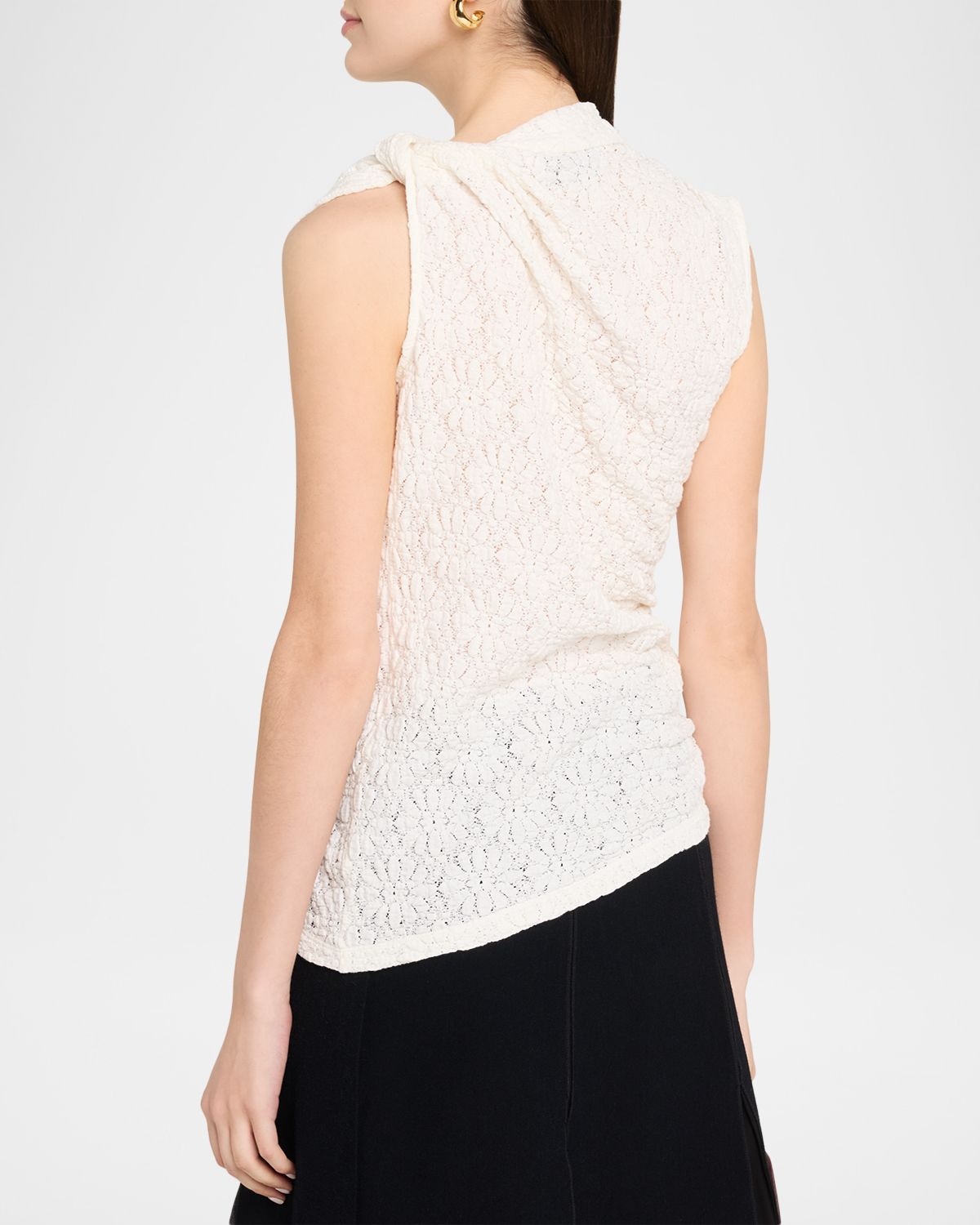 Proenza Schouler White Label Circe Draped Stretch-Knit Top | Thumbnail 3