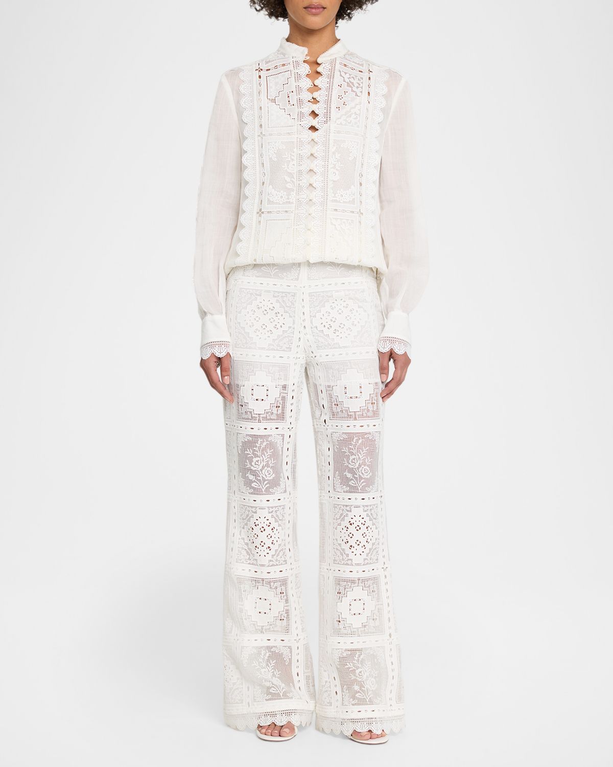 Zimmermann Aster Embroidered Pants