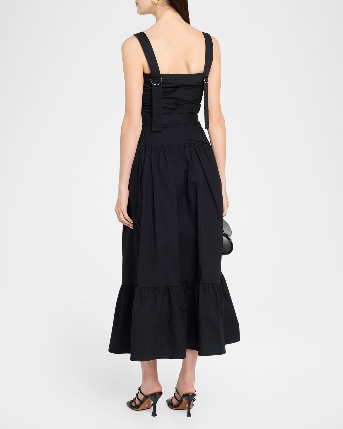 Proenza Schouler White Label Miranda Belted A-Line Maxi Dress | Thumbnail 3 Proenza Schouler White Label Miranda Belted A-Line Maxi Dress | Thumbnail 3