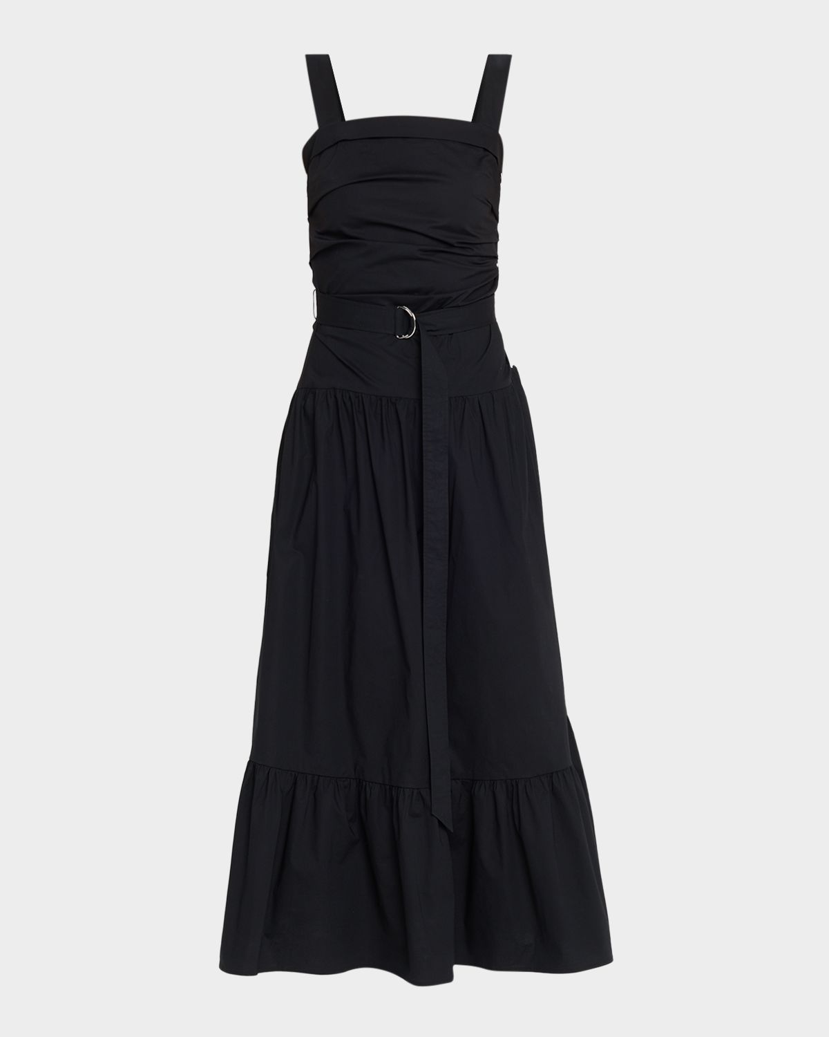 Proenza Schouler White Label Miranda Belted A-Line Maxi Dress