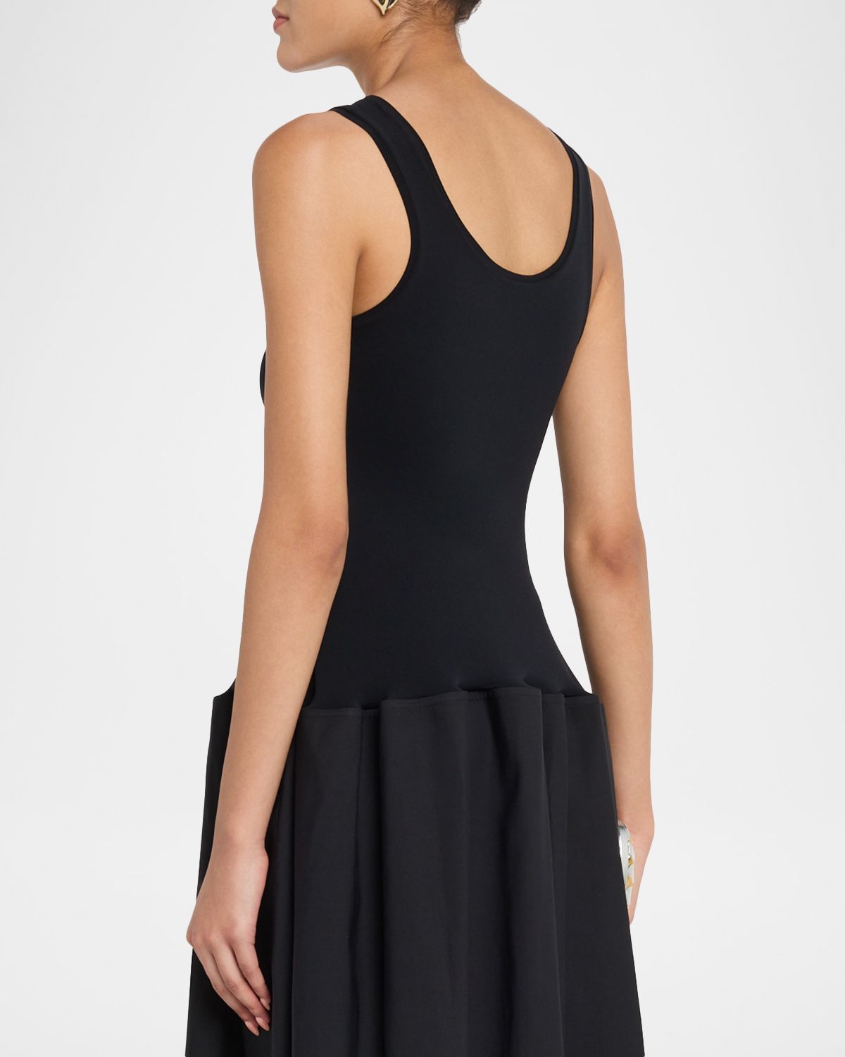 FForme Marina Sleeveless Cotton-Silk Flared Midi Dress | Thumbnail 3 FForme Marina Sleeveless Cotton-Silk Flared Midi Dress | Thumbnail 3