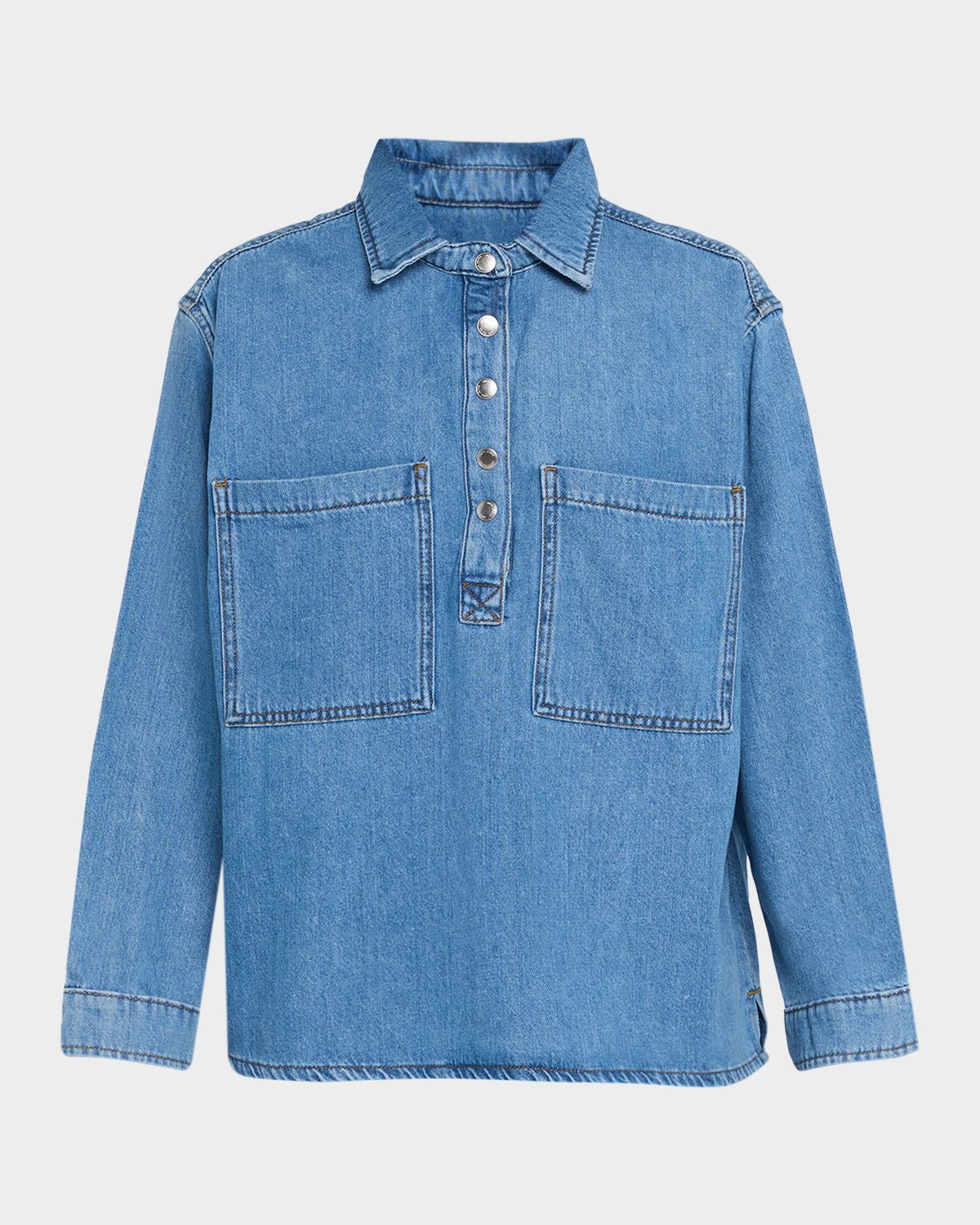 Joe 's Jeans The Easy Denim Popover Top