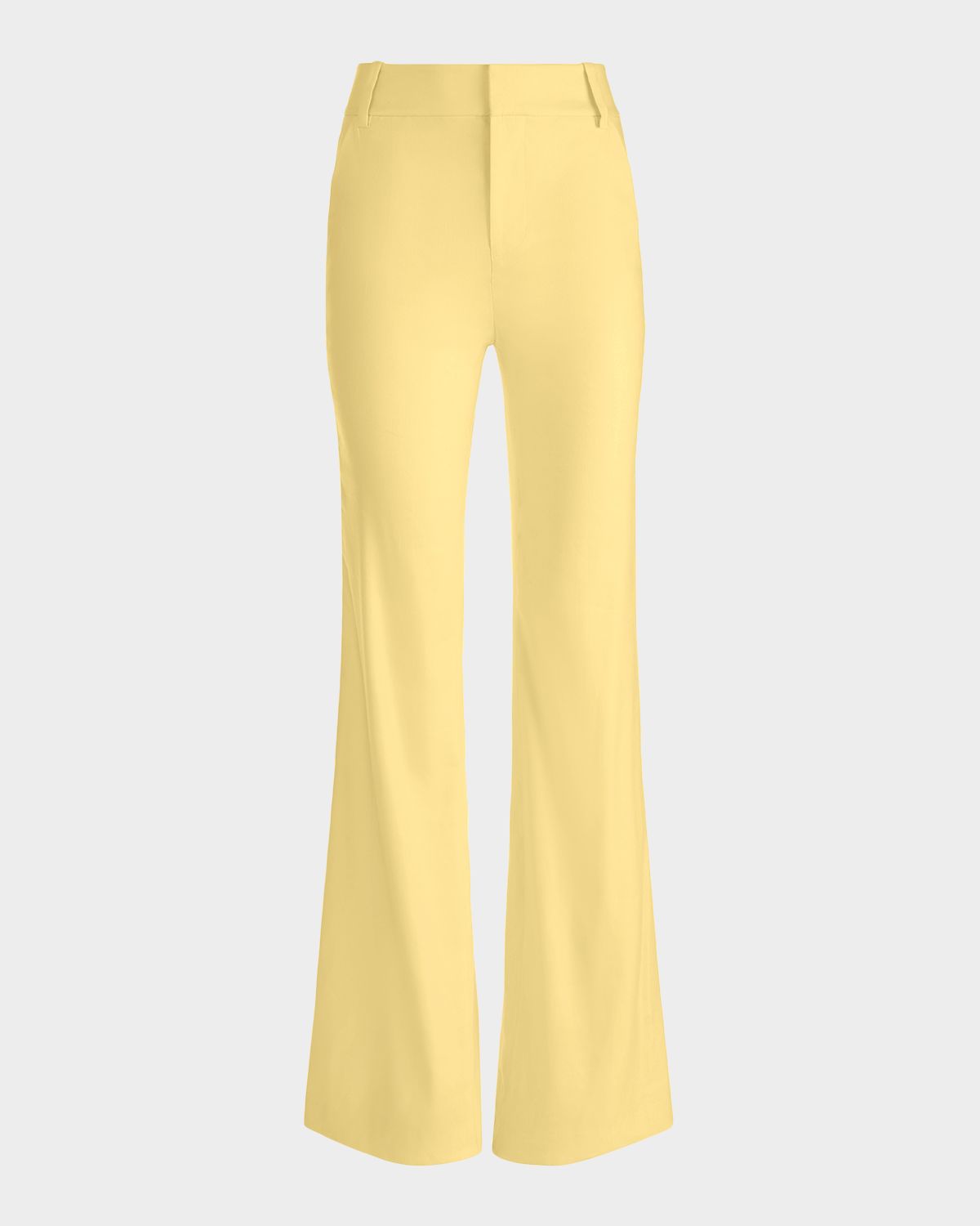 ALICE + OLIVIA Lula Linen-Blend Flare Pants