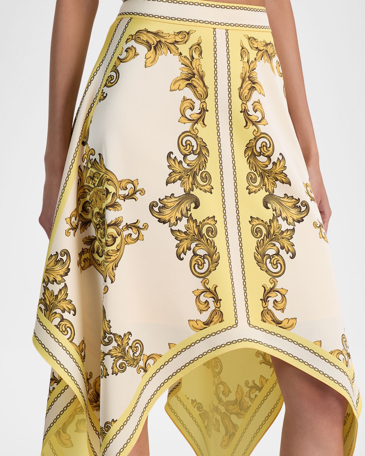 ALICE + OLIVIA Davina Handkerchief Midi Skirt | Thumbnail 5