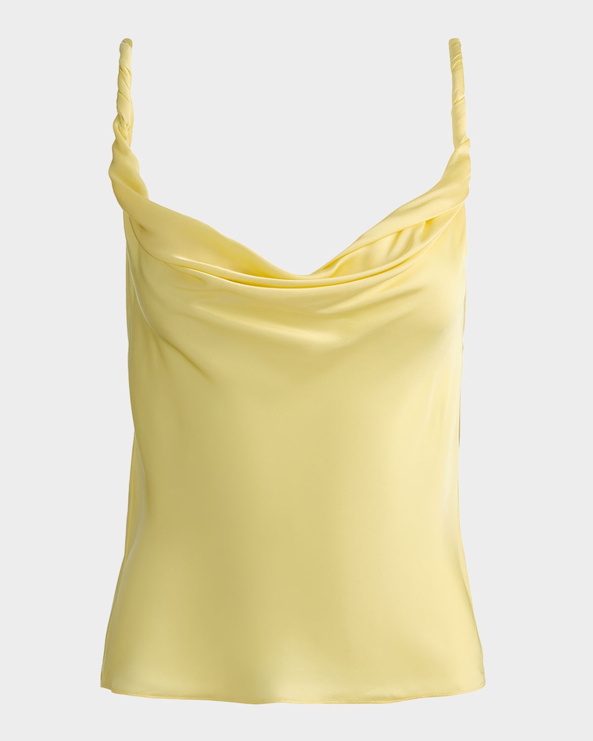 ALICE + OLIVIA Monique Twist Strap Cowl-Neck Blouse