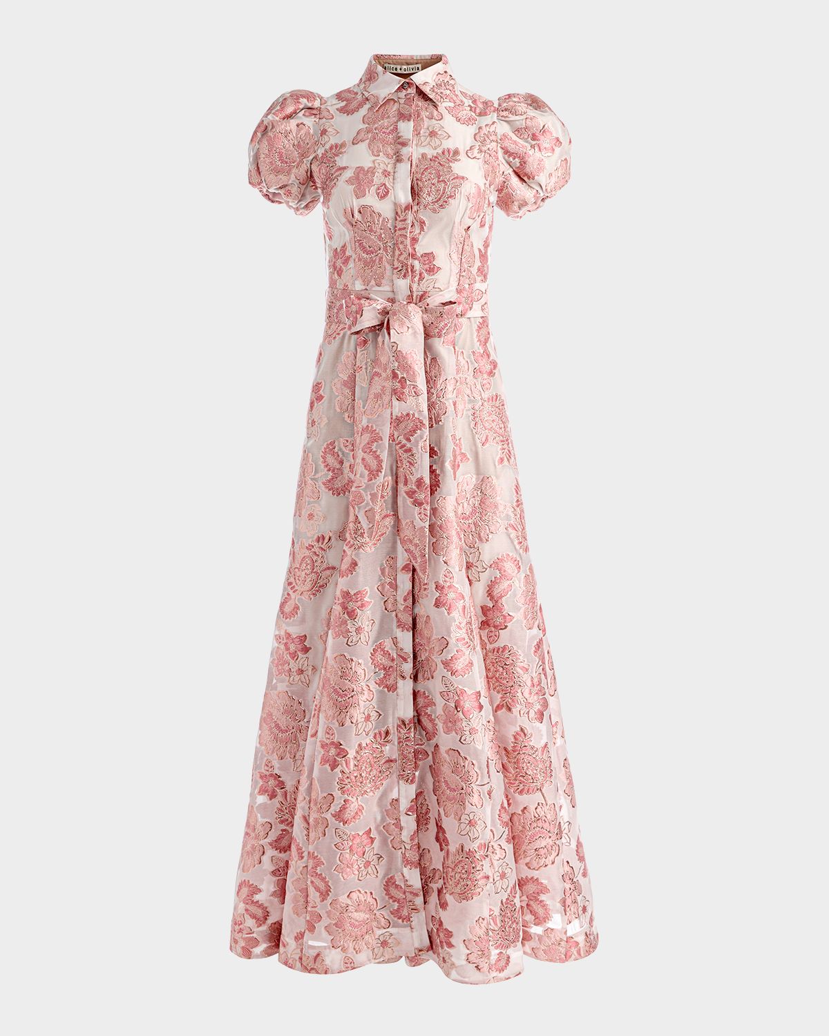 ALICE + OLIVIA Henrietta Metallic Floral Jacquard Maxi Dress | Thumbnail 8 ALICE + OLIVIA Henrietta Metallic Floral Jacquard Maxi Dress | Thumbnail 8