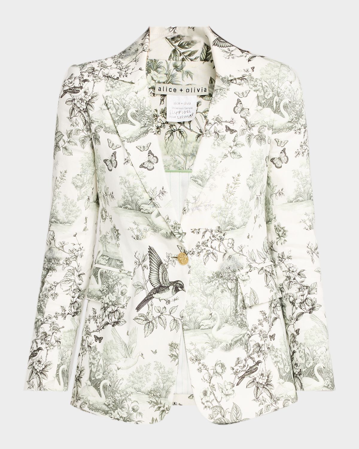 ALICE + OLIVIA Macey Notch-Collar Blazer