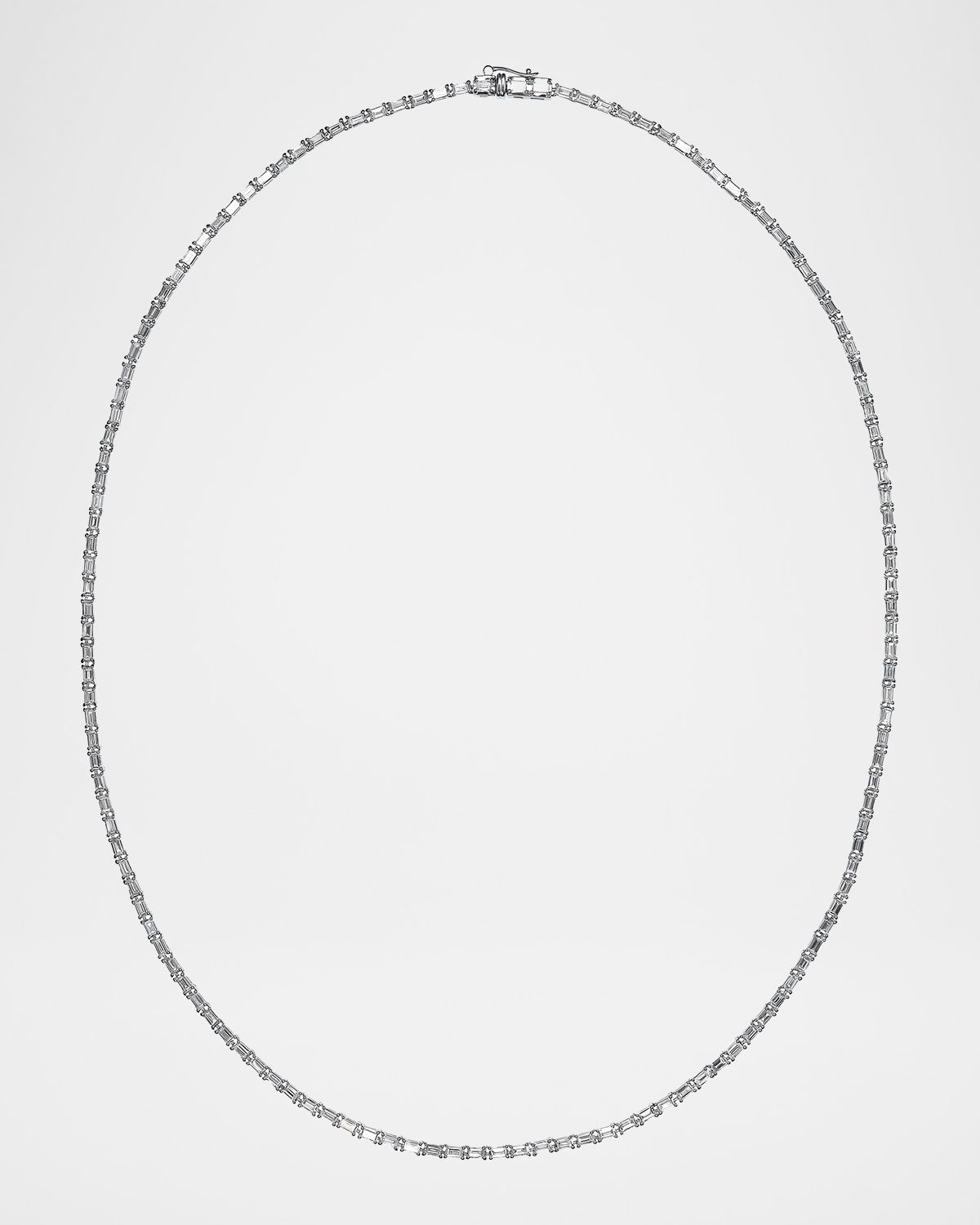 LANA Thin Diamond Tennis Necklace