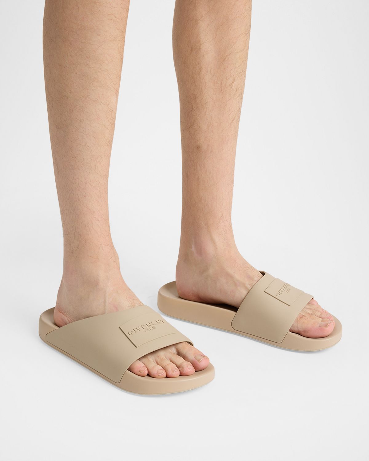 Givenchy Men 's Label Asymmetric Slide Sandals | Thumbnail 6 Givenchy Men 's Label Asymmetric Slide Sandals | Thumbnail 6