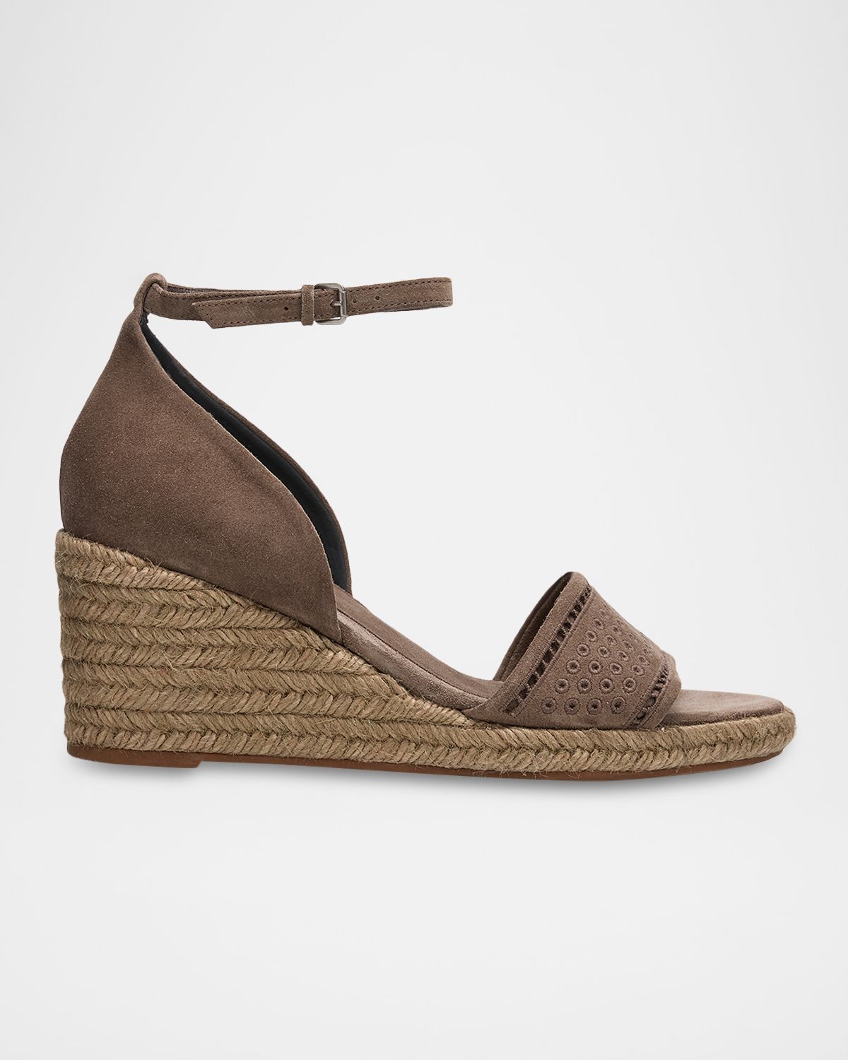Brunello Cucinelli Suede Espadrille Wedge Sandals | Thumbnail 9