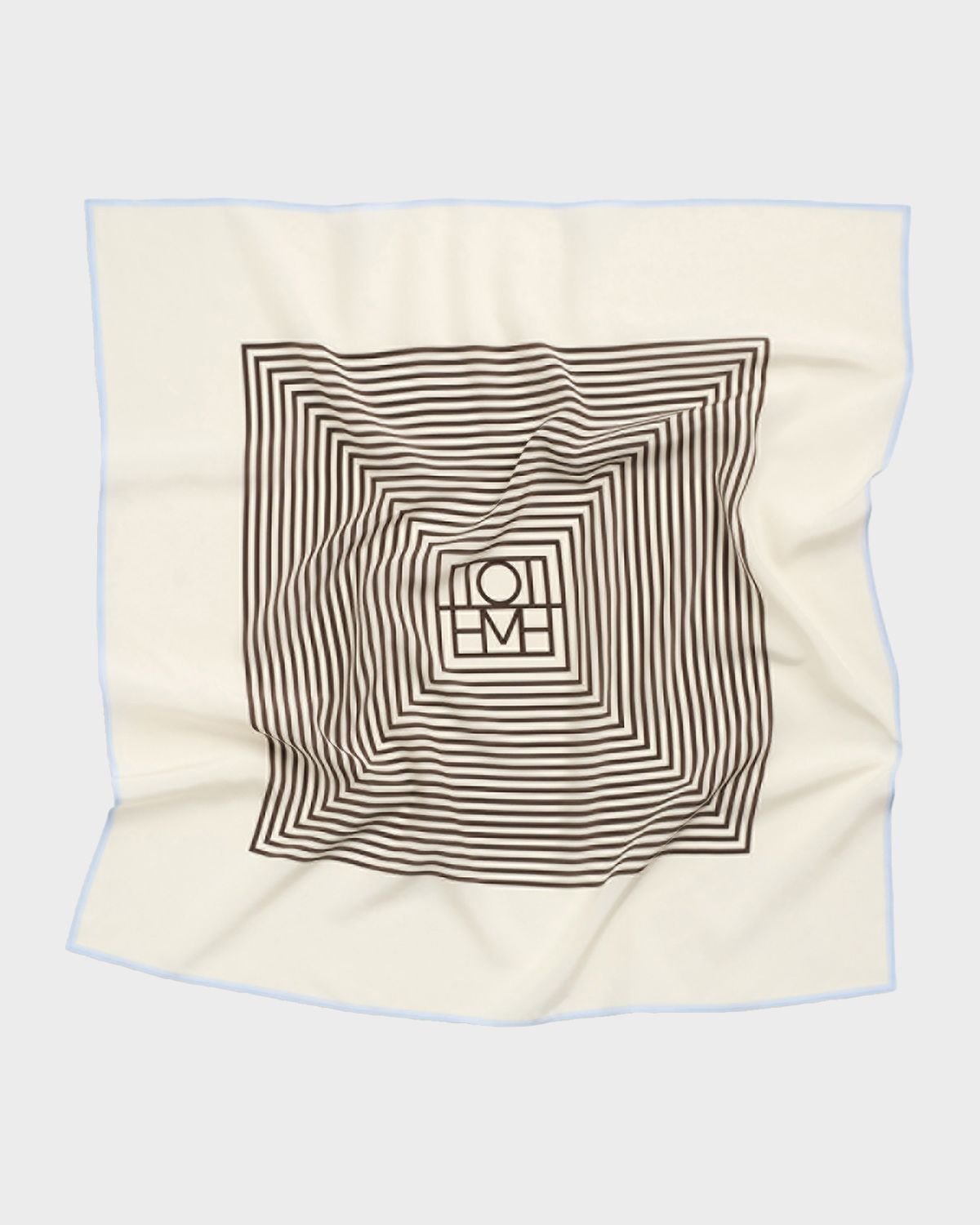 Toteme Centered Monogram Silk Scarf | Thumbnail 3 Toteme Centered Monogram Silk Scarf | Thumbnail 3