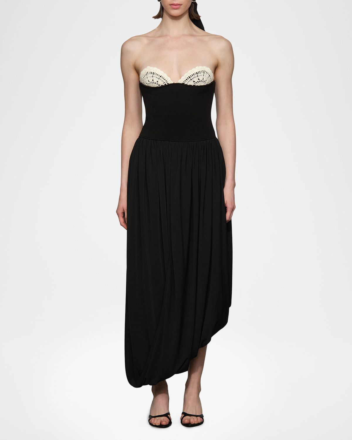 Et Ochs Noa Strapless Crochet-Trim Maxi Dress | Thumbnail 6 Et Ochs Noa Strapless Crochet-Trim Maxi Dress | Thumbnail 6