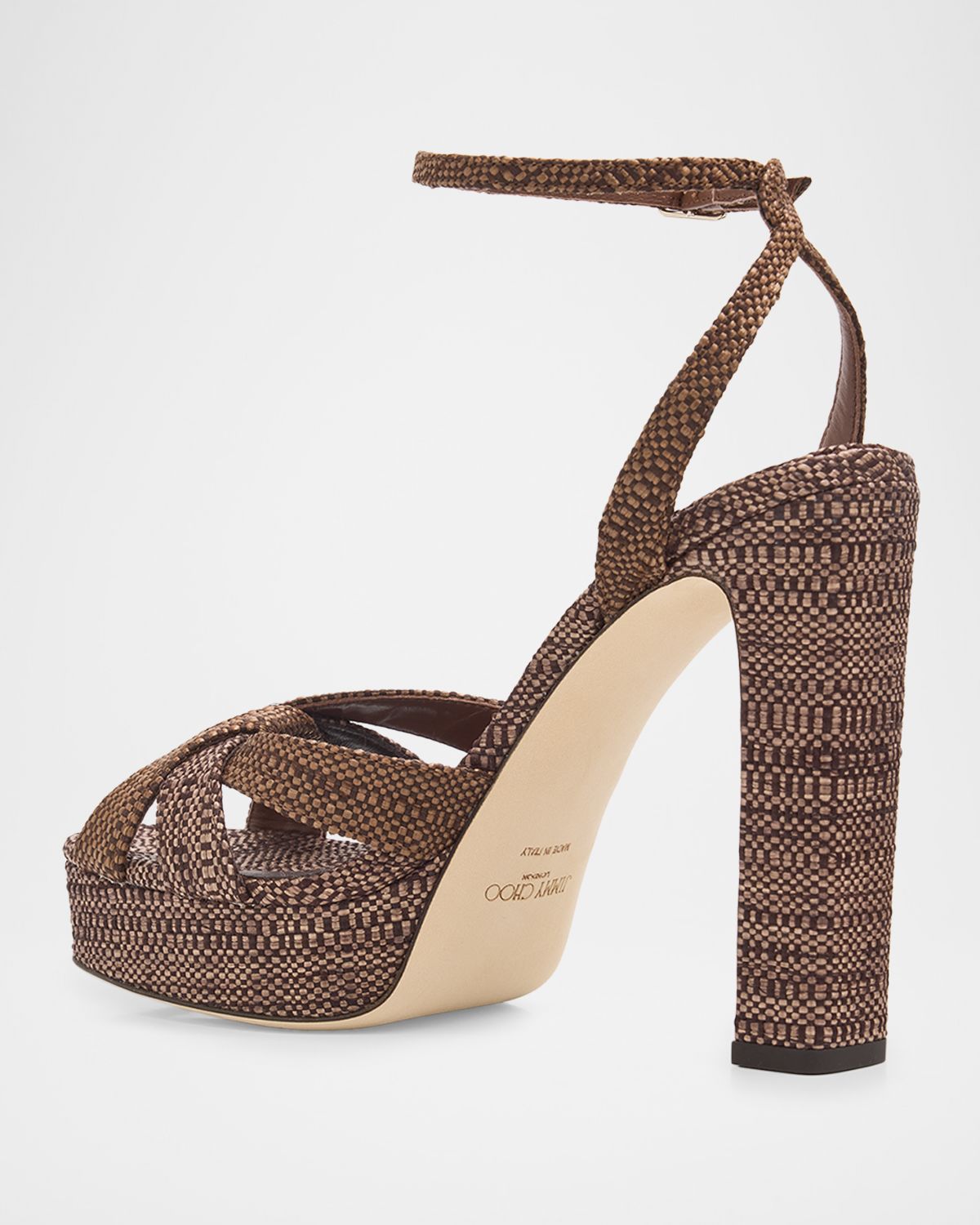 Jimmy Choo 120mm Kove Raffia Platform Sandals | Thumbnail 4 Jimmy Choo 120mm Kove Raffia Platform Sandals | Thumbnail 4