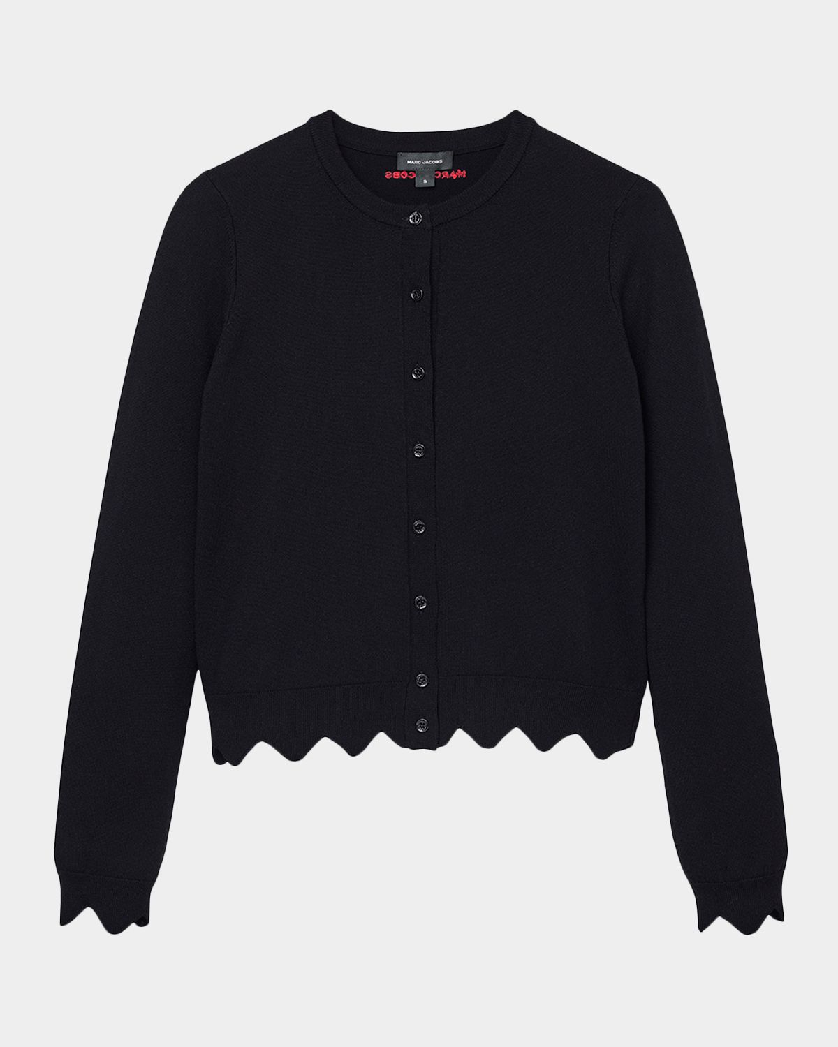Marc Jacobs Scalloped Daisy Crewneck Cardigan