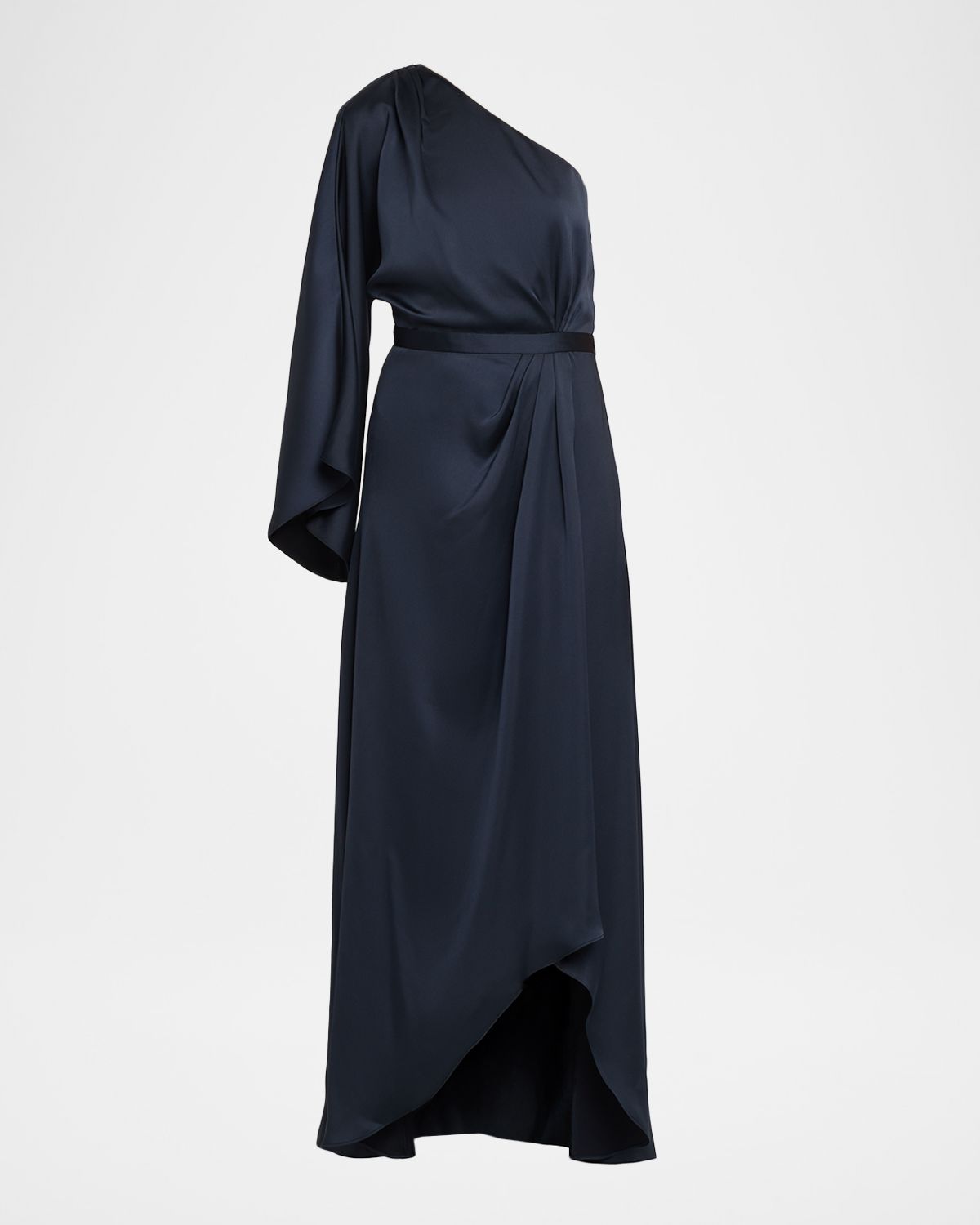 Ramy Brook Opal One-Shoulder High-Low Gown
