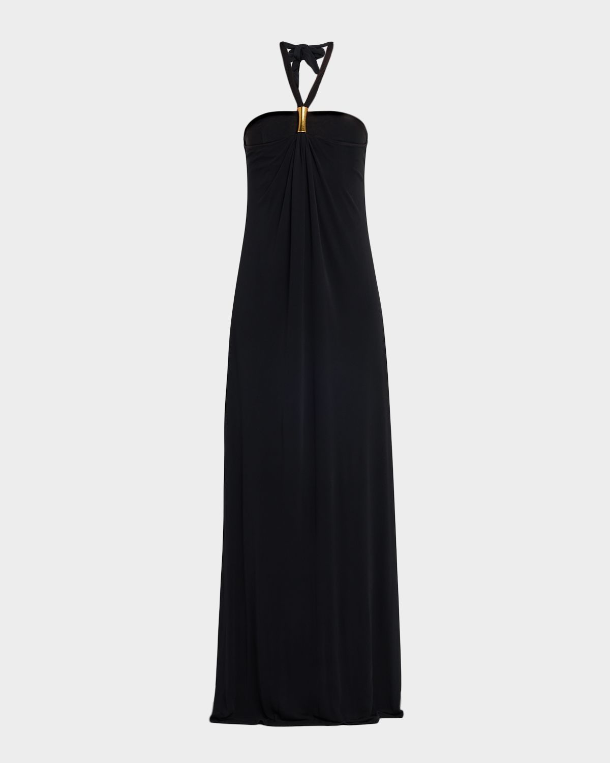 Ramy Brook Meredith Gathered Halter Gown