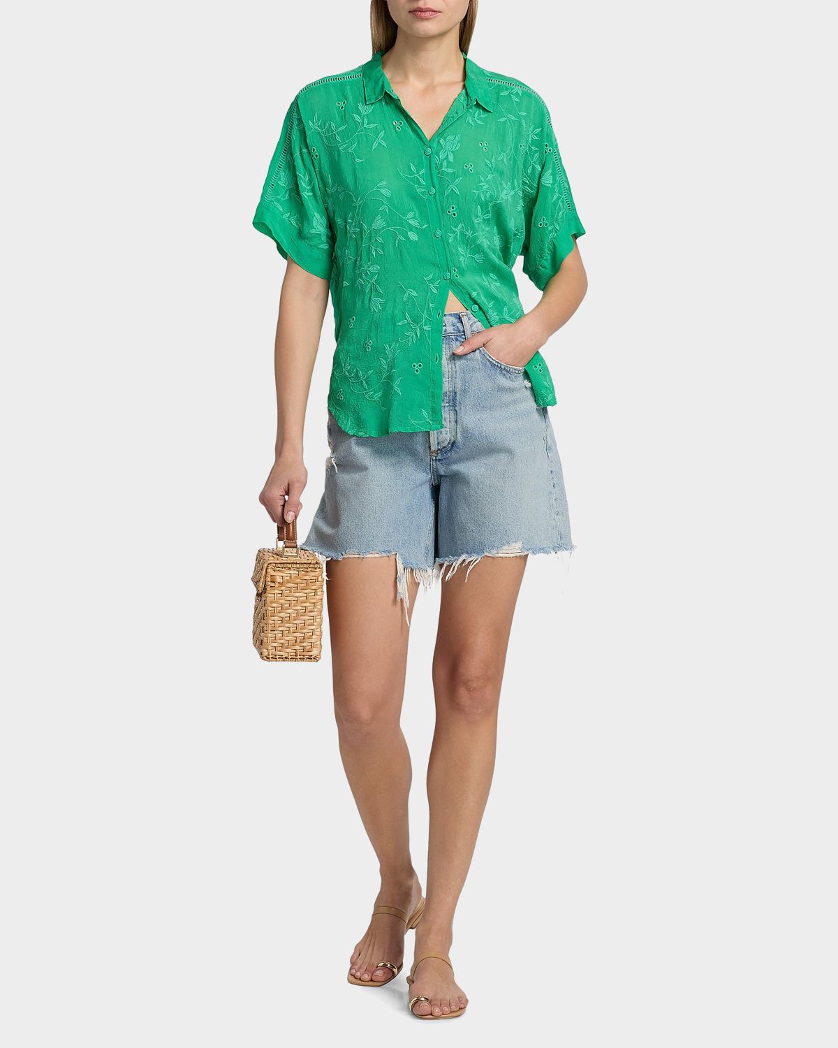 Johnny Was The Audrey Floral-Embroidered Shirt | Thumbnail 7 Johnny Was The Audrey Floral-Embroidered Shirt | Thumbnail 7