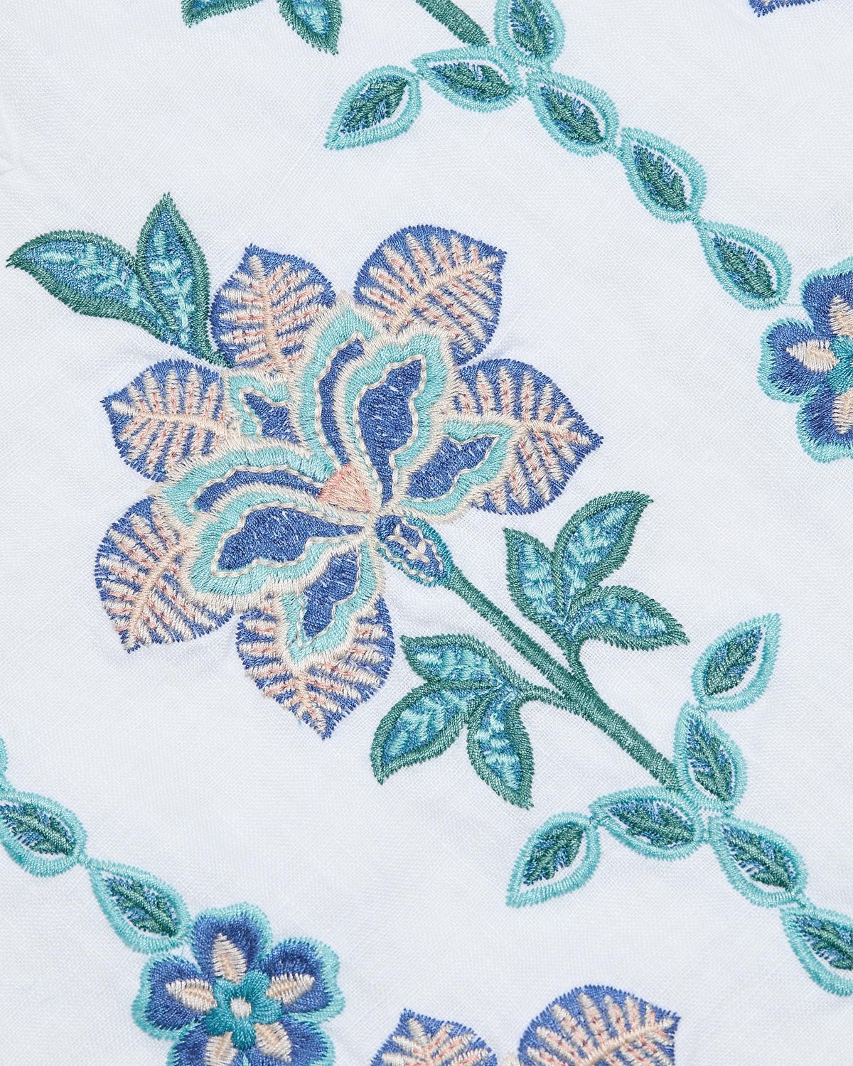 Johnny Was Floral-Embroidered Linen Blouse | Thumbnail 6 Johnny Was Floral-Embroidered Linen Blouse | Thumbnail 6
