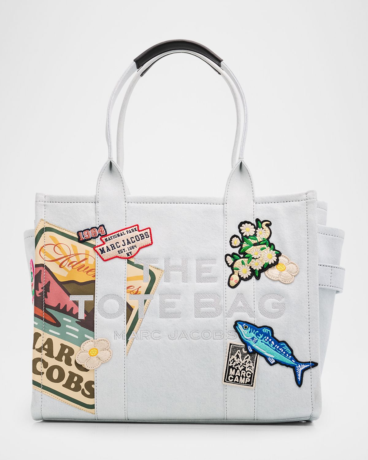 Marc Jacobs The Camp Patchwork Denim Large Tote Bag