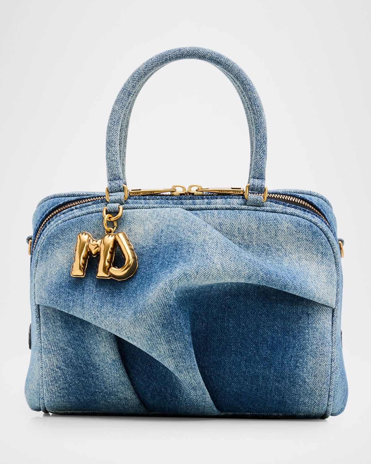 Marc Jacobs The Denim Small Wave Top-Handle Bag