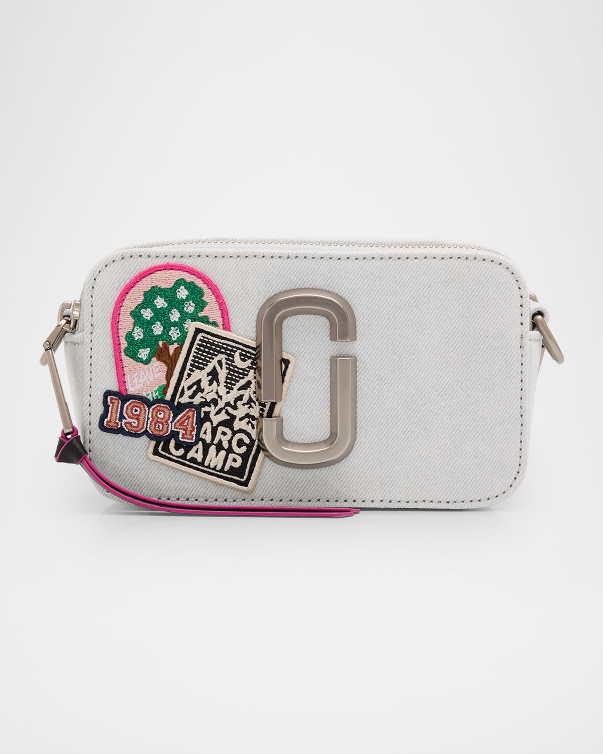 Marc Jacobs The Camp Patchwork Denim Snapshot Crossbody Bag