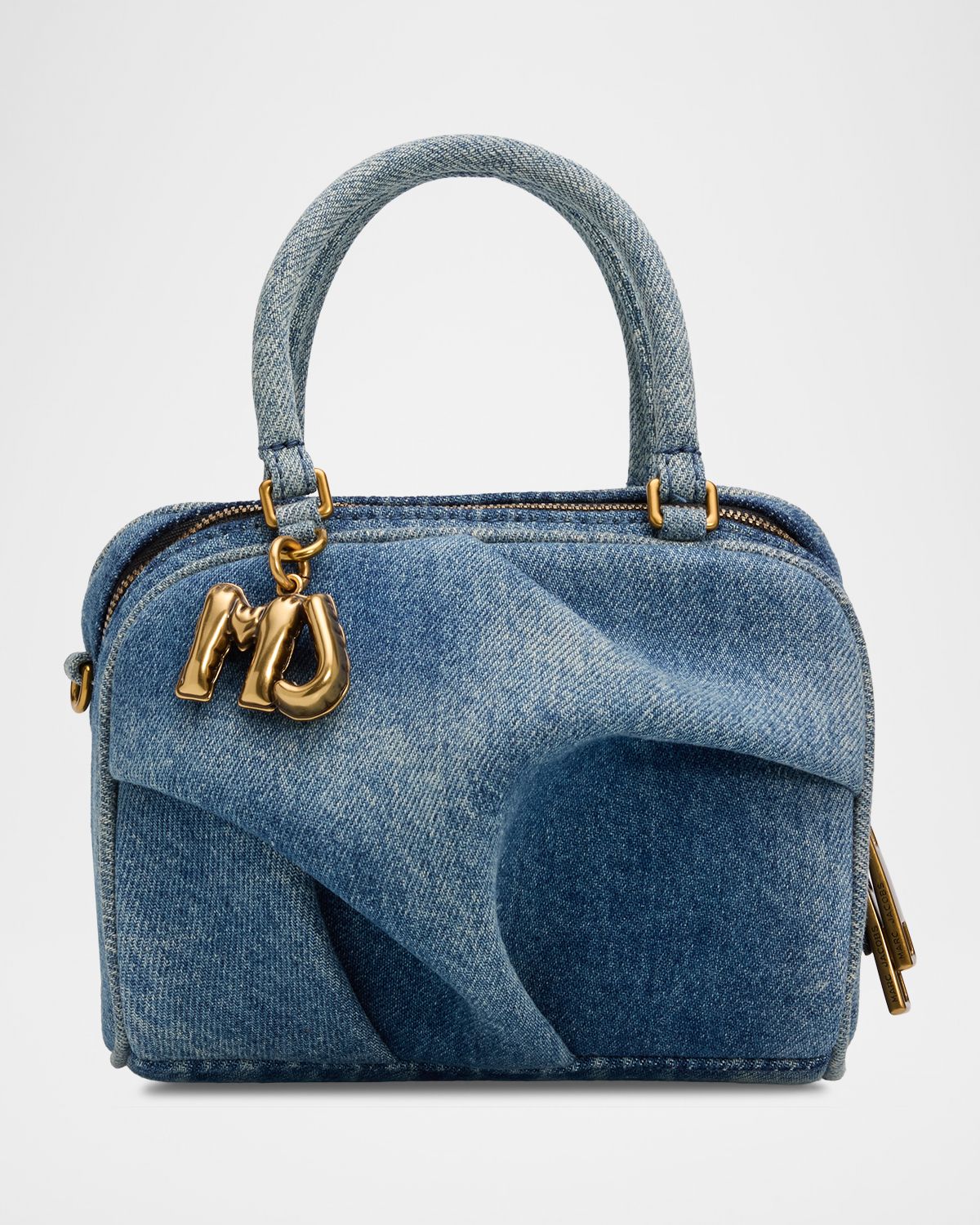 Marc Jacobs The Denim Mini Wave Top-Handle Bag