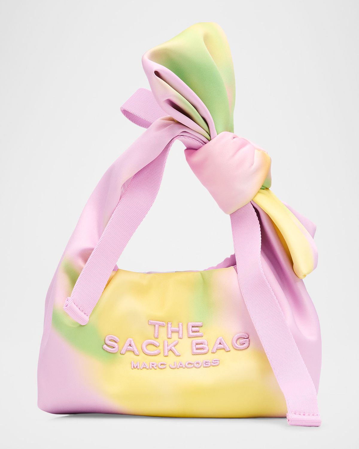 Marc Jacobs The Blurred Floral Satin Mini Bow Sack Bag